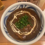麺匠 釜善 - (温)ポークカレーうどん、麺量 大盛り（Ｌ）400g