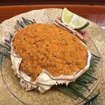 赤坂おぎ乃 - 浜坂の香箱蟹　蟹身　内子　外子