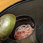 菜な - 梅そうめんで胃をスタンバイ