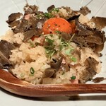 時喰み - 庄内豚ベーコンとトリュフの炊き込みご飯3400円