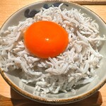 炭割烹 新谷 - 和歌山田辺 増富商店のシラスご飯 ◎