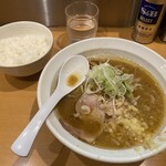 麺屋 すずらん - 味噌ラーメンハーフ、ライス