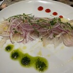 pizzeria pieno - 魚介のカルパッチョ