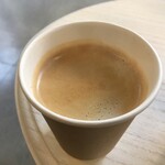 にゃんとパリパリなクレープ - 有機ホットコーヒー(¥630→¥530※クレープと一緒に注文すると¥100引き)