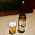 らーめん 鴨to葱 浅草店 - 瓶ビール(小瓶)＠450