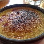 Chez Julien - Crème brulée pistache framboise