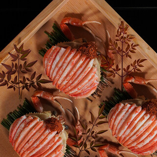 大人気の勢子蟹コース