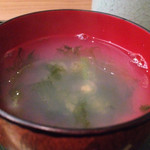 すし匠 - 2014年11月下旬。大変良い、海苔で、良いお汁です。