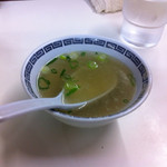 蘭々亭 - 付け合わせのスープ