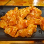 七輪焼肉 安安 - 牛ミノ