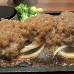 ハンバーグステーキ jumbo - お友達のジャポネソース