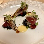 リストランテ ラ・バリック トウキョウ - しめ鯖の炙り