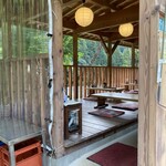 鮎や - 川床です