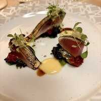 リストランテ ラ・バリック トウキョウ - しめ鯖の炙り