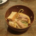 ガクオン食堂 - もつ鍋を御椀に取り分けました④ (2025.11.18)