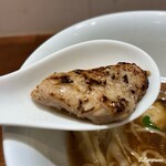 麺屋 落合 - 鶏チャーシューの炙り