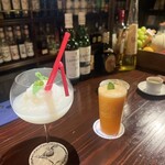 THE BAR YANAGI - 水果鸡尾酒可以选择冰沙口感或非冰沙口感