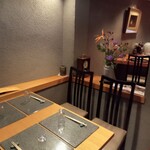 割烹　桶田 - お世話になったテーブル席