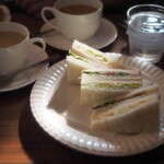 ミルリトン - モーニングのサンドイッチ　美味しい〜