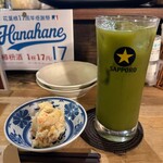 花葉根 - お茶割りとお通し