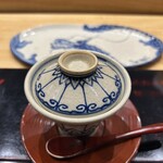 鮨旬美西川 - 梅肉乗せ茶碗蒸し