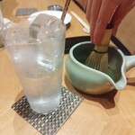 食堂 せざき - お茶屋の抹茶割748円
