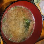 魚とめし かねむ食堂 - ｢味噌汁｣(潮出汁)！