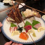 居酒屋 桧乃鳥本店 - 伊勢海老の刺身