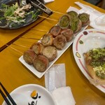 炭火野菜巻き串と餃子 うずまき - 