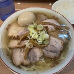 喜多方ラーメン 新じま - 料理写真:塩味玉　チャーシュー3枚