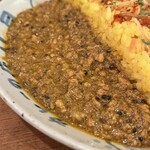 カレーの店 八月 - ✅八月カレー&あいびきキーマカレー¥1.580
　※ご飯大盛り無料
　※キャッシュレス決済可能〜先会計