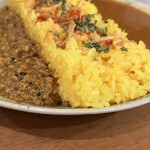 カレーの店 八月 - ✅八月カレー&あいびきキーマカレー¥1.580
　※ご飯大盛り無料
　※キャッシュレス決済可能〜先会計