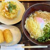 うどん茶屋 海津屋 - うどん茶屋 海津屋　「ぶっかけうどん」820円 「かき揚げ」320円 「ばち麺コロッケ」350円