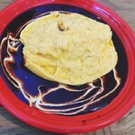 オムライス・パンケーキ・定食ごはん。ALOHA MELT TERRACE - オムライス　切ってもらった