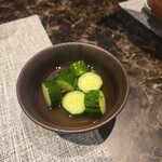 旬処 栄 - きゅうりの浅漬け(*‘ω‘ *)