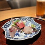 銀座 青天 - 本日直送高級お刺身盛り合わせ