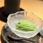 銀座 青天 - 抹茶のアイスクリーム