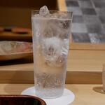 ぬま田 - 麦焼酎炭酸割り