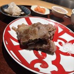 銀座 青天 - 黒毛和牛サーロインの薄焼き