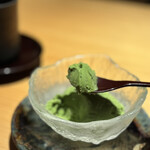 銀座 青天 - 抹茶のアイスクリーム