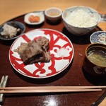 銀座 青天 - 黒毛和牛サーロインの薄焼き