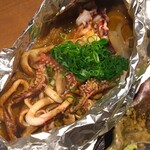 野崎屋 - イカ肝バター