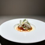 Remplir - カリフラワー　海老　甲殻類のコンソメジュレ　