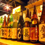 海鮮魚介と日本酒 旬彩和食くつろぎ - 獺祭、十四代も冷えてます。