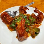 クンビラ - 大海老と香味野菜のマサラチリソース炒め