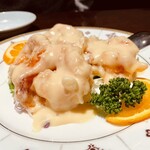 景珍樓 新館 大通り店 - プリップリッ食感の大海老のマヨネーズ和え