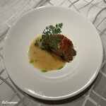 プチレストラン ブーケ・ド・フランス - アワビと帆立貝柱のパイ包み焼