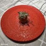 プチレストラン ブーケ・ド・フランス - 本鮪のタルタルと茄子のマリネのパニプリ