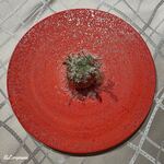 プチレストラン ブーケ・ド・フランス - 本鮪のタルタルと茄子のマリネのパニプリ