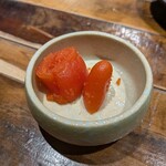 くずし割烹 肴屋八兵衛 - お通しの明太子